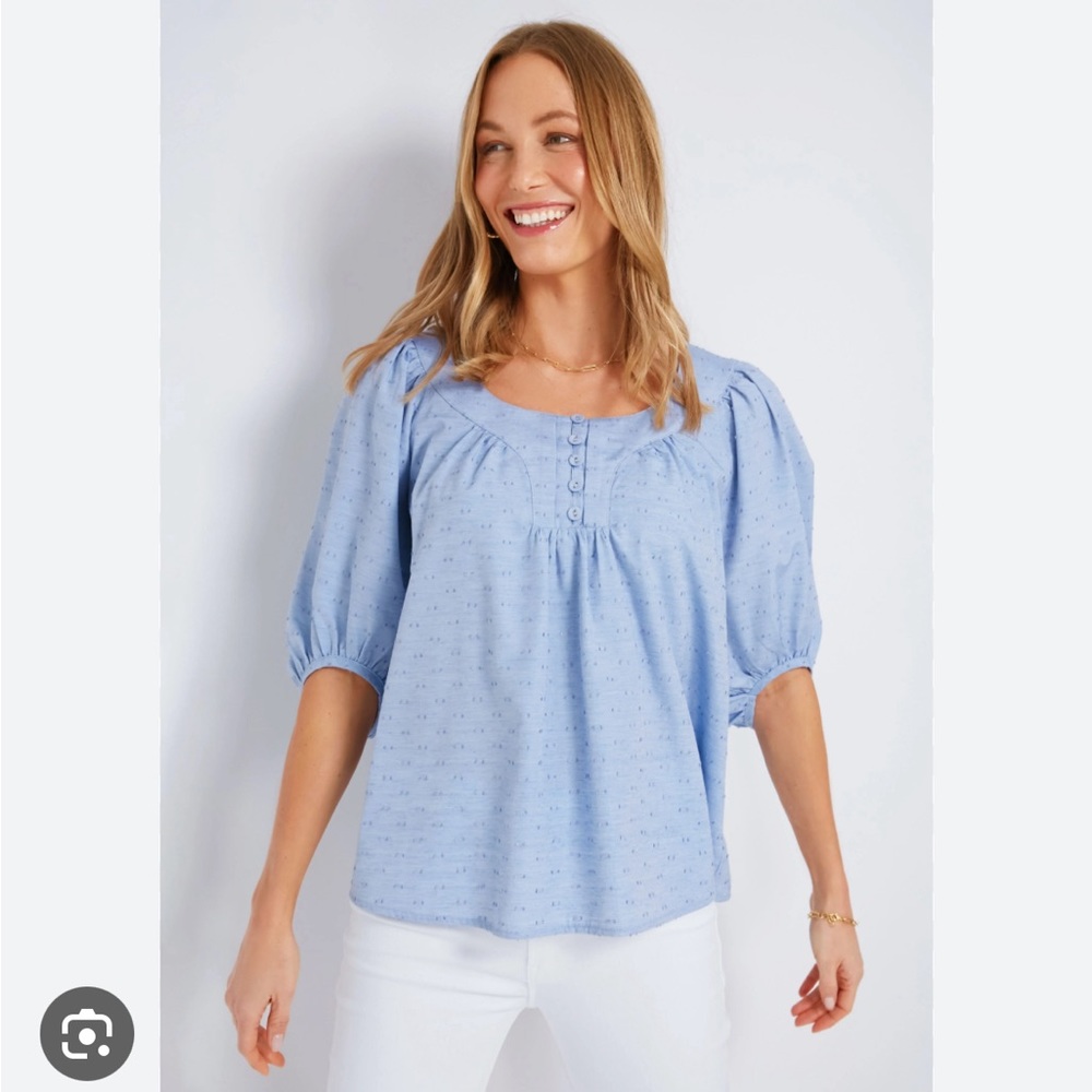 NWT: TUCKERNUCK Pomander Place Chambray Inara Blouse